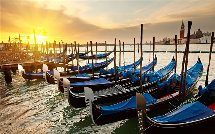 venecia puesta del sol-Italia paisaje fotografía Escritorio Vistas:27171