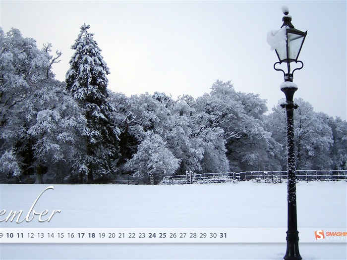 winter wonderland-December 2011-Calendar Wallpaper Views:8820 Date:2011/12/1 0:21:45