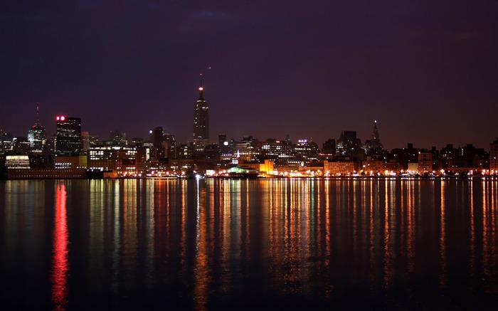 都市海湾夜景-都市风景摄影壁纸 浏览:22375