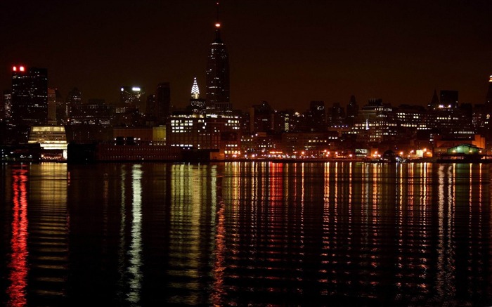 海湾夜景-都市风景摄影壁纸 浏览:10450