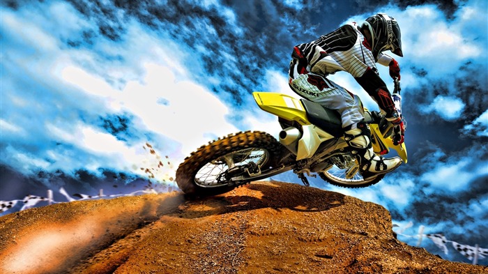 Motocross-outdoor sports Foto da área de trabalho Visualizações:12888