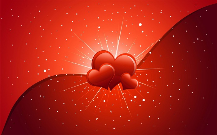 Red heart-Happy Valentines Day theme desktop wallpaper Views:19207 Date:2012/1/31 10:16:05