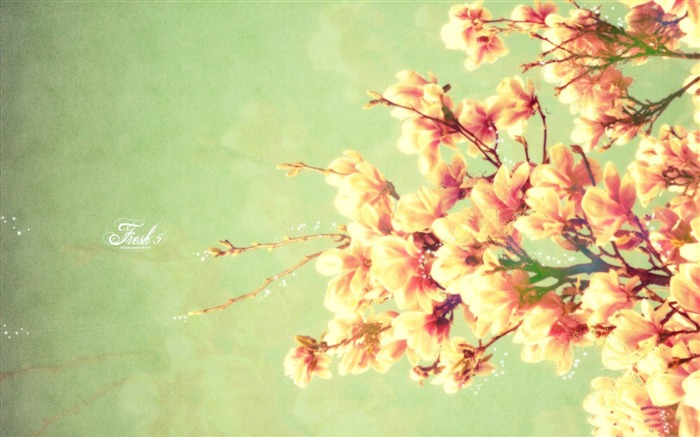 Yellow flowers-spring landscape desktop wallpaper Views:30695 Date:2012/1/22 14:59:58