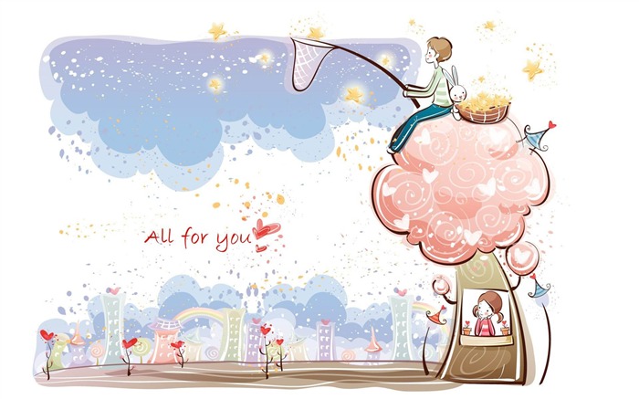 all for you-Romantic Valentines Day Vector wallpaper album Views:10998 Date:2012/1/12 13:10:38