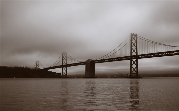 bay bridge san francisco california-LOMO style photography Desktop Wallpaper Views:13272 Date:2012/1/4 23:48:32