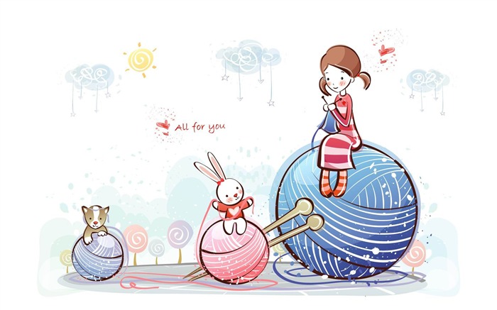 cute valentine character-Romantic Valentines Day Vector wallpaper album Views:13333 Date:2012/1/12 13:14:47