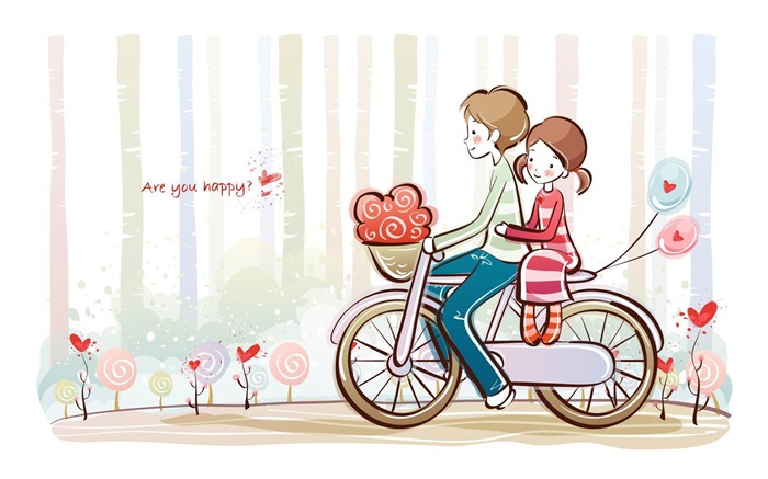 cute valentine couple-Romantic Valentines Day Vector wallpaper album Views:25799 Date:2012/1/12 13:17:08