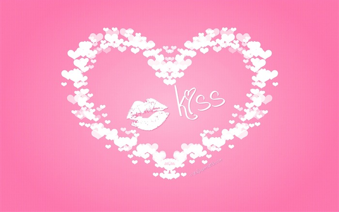 kiss-Happy Valentines Day theme desktop wallpaper Views:9827 Date:2012/1/31 10:13:36