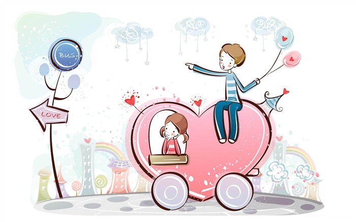 love car-Romantic Valentines Day Vector wallpaper album Views:10750 Date:2012/1/12 13:27:55