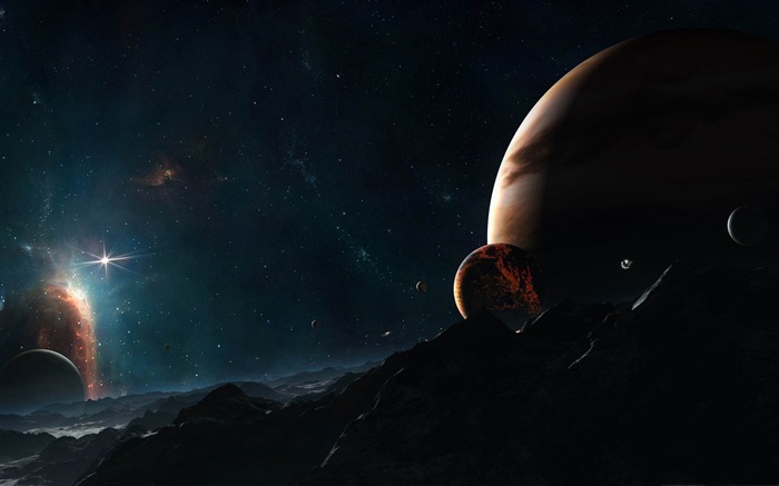 planet close to jupiter-Space Photography Desktop Wallpaper Views:21999 Date:2012/1/11 0:16:30