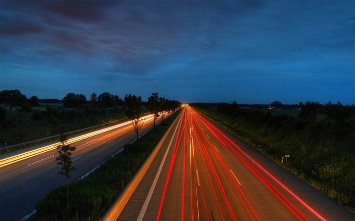 hora punta la ciudad 03-la fotografía de paisaje de la ciudad fondo de pantalla Vistas:7811