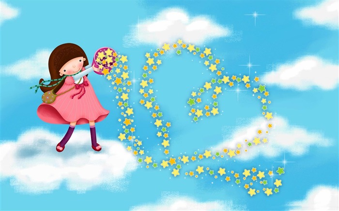 spreading love-Happy Valentines Day theme desktop wallpaper Views:10460 Date:2012/1/31 10:17:01