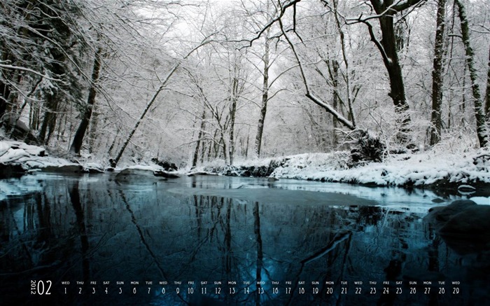 Forest-February 2012 calendar desktop themes wallpaper Views:9340 Date:2012/2/2 22:55:19