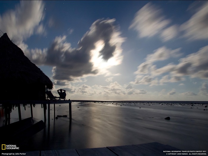 Salida de la luna del Mar Caribe-Fotos de Viajes Geográficos Nacionales Vistas:7528