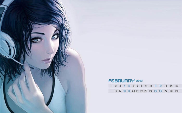 Music-February 2012 calendar desktop themes wallpaper Views:7248 Date:2012/2/2 23:06:16