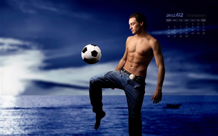 Soccer-February 2012 calendar desktop themes wallpaper Views:7838 Date:2012/2/2 23:14:28