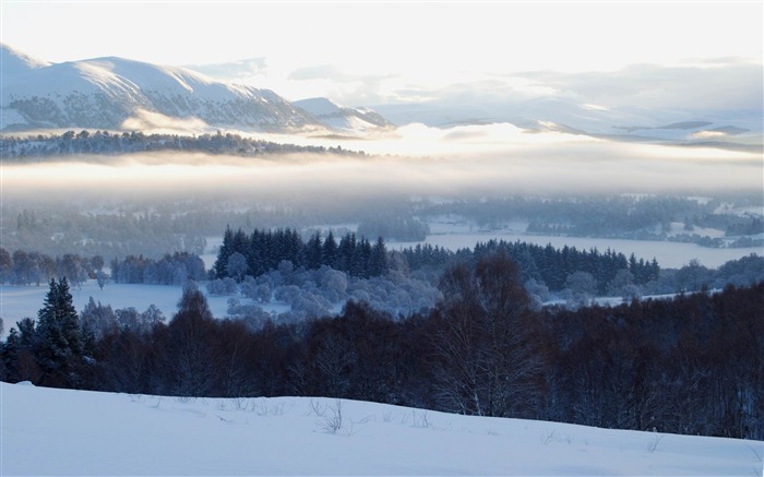 在雪之下的cairngorms美好的山風景圖片 查看次數:11947