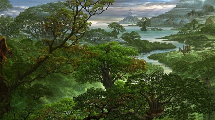 fantasy jungle-World of fantasy art design HD wallpaper Views:32063 Date:2012/2/19 14:45:09