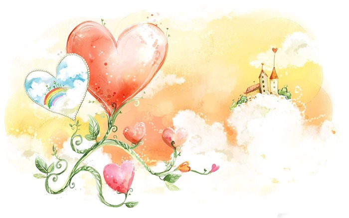 love flowers-Happy Valentines Day theme desktop wallpaper Views:10598 Date:2012/2/8 23:16:18