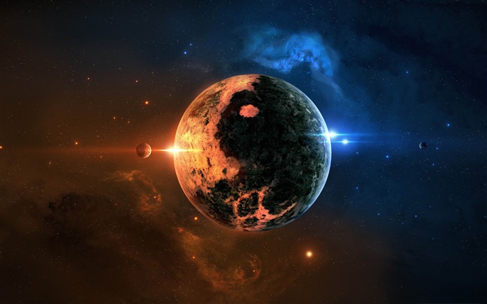 yin yang planet-Space exploration secret theme Desktop Views:30808 Date:2012/2/22 1:35:15