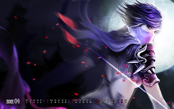 Anime Girl Amazing-April 2012 calendar themes wallpaper Views:9594 Date:2012/3/29 1:28:13