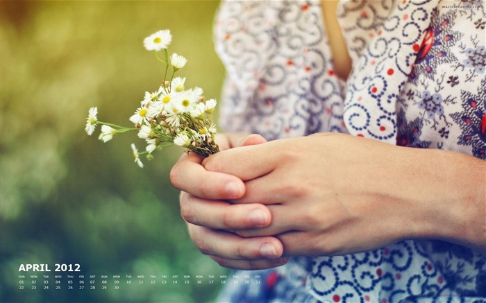 Flower girl-April 2012 calendar themes wallpaper Views:7823 Date:2012/3/29 1:36:30