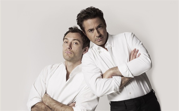 Jude Law and Robert Downey Jr-Global Male celebrity Photo Wallpaper Views:16361 Date:2012/3/26 0:08:10