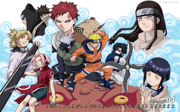 Naruto-April 2012 calendar themes wallpaper Views:30028 Date:2012/3/29 1:41:24