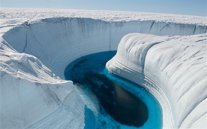 ice canyon groenlandia-Hermoso paisaje natural fondo de pantalla Vistas:36952