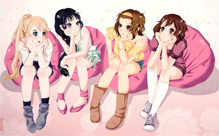 k on girls-Cartoon character design wallpaper Views:34721 Date:2012/3/25 22:21:01