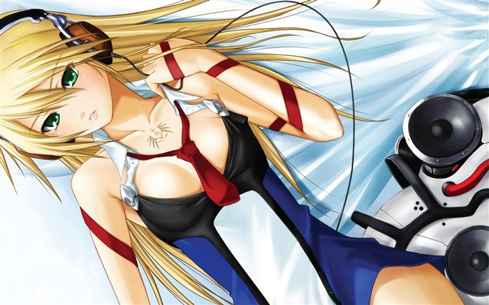 Anime Blazblue Noel Vermillion Auriculares-personajes de anime fondo de pantalla Vistas:83174