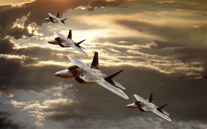 F 22 Raptor Aircraft-Military aircraft wallpaper Visualizações:48613