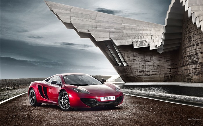 McLaren MP4-12C Wine Red Auto HD Wallpapers 01 Vistas:12846