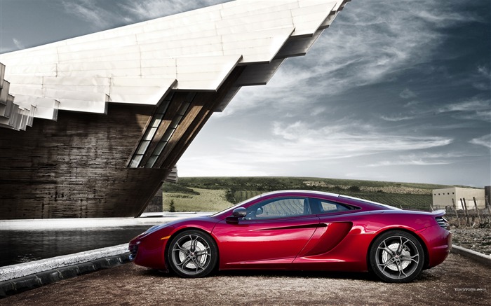 McLaren MP4-12C Wine Red Auto HD Wallpapers 04 Vistas:13375