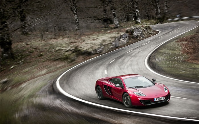 McLaren MP4-12C Wine Red Auto HD Wallpapers 05 Vistas:10820