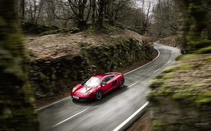 McLaren MP4-12C Wine Red Auto HD Wallpapers 06 Vistas:9687