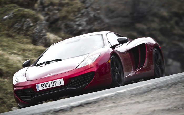 McLaren MP4-12C Wine Red Auto HD Wallpapers 08 Vistas:9653