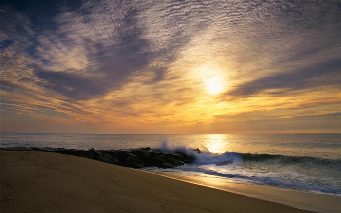 Ocean City-American beach scenery fondo de pantalla Vistas:13645