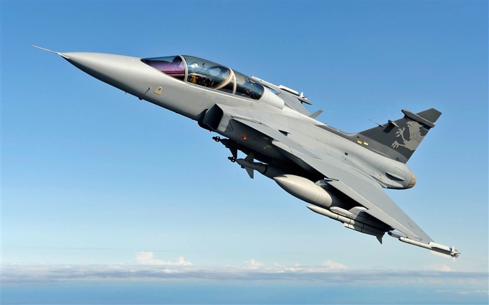 Saab JAS 39 Gripen-Military aircraft HD wallpaper Visualizações:19974