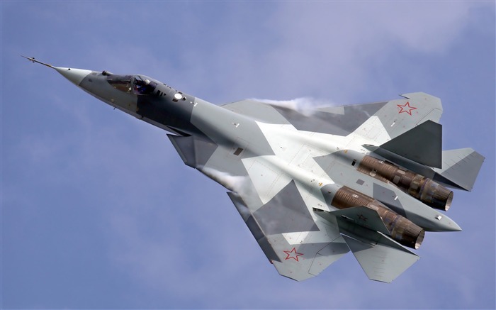 苏霍伊PAK FA-现代军用飞机高清壁纸 浏览:24122