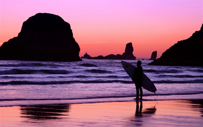 Fondo de pantalla de paisaje de playa de cañón americano Vistas:11981