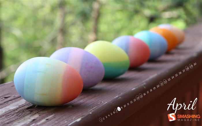 dyed eggs-April 2012 calendar themes wallpaper Views:10061 Date:2012/4/1 0:30:47