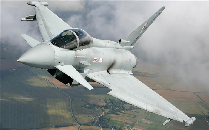 Eurofighter typhoon 04-Modern military aircraft HD Wallpapers Visualizações:34038