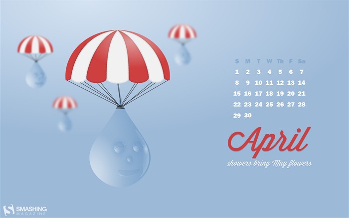 graceful descent-April 2012 calendar themes wallpaper Views:9407 Date:2012/4/1 0:34:27