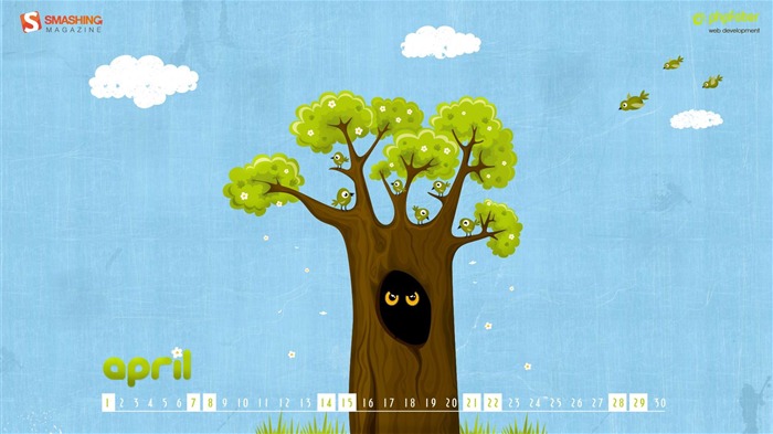 noisy neighbors-April 2012 calendar themes wallpaper Views:7687 Date:2012/4/1 0:48:59