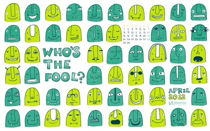 whos the fool-abril 2012 calendário temas wallpaper Visualizações:6939