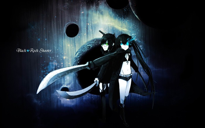 Black Rock Shooter-Cartoon character design desktop wallpaper Views:28198 Date:2012/5/15 22:37:28