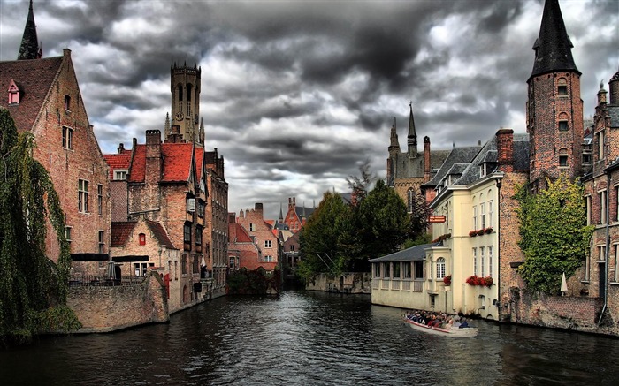 Papel de Parede Bruges Bélgica-Cidade Paisagem Visualizações:36903