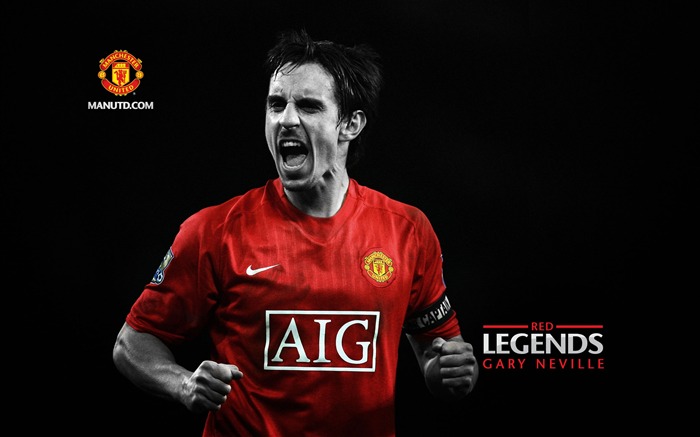 Papel de parede de Gary Neville-Red Legends-Manchester United Visualizações:34583