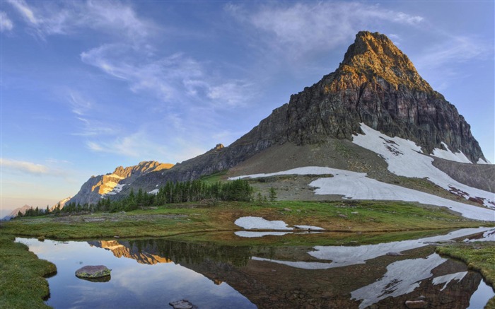 Glacier National Park-Natural landscape fondo de pantalla HD Vistas:11341